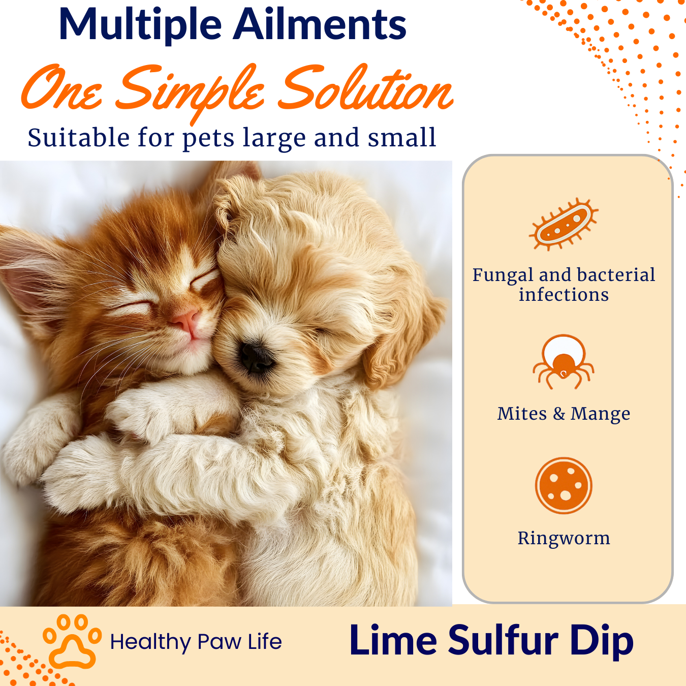 Start2Finish Lime Sulfur Dip for pets, concentrated sulfur solution for itchy skin, mange, ringworm, and dermatitis in dogs, cats, and horses.