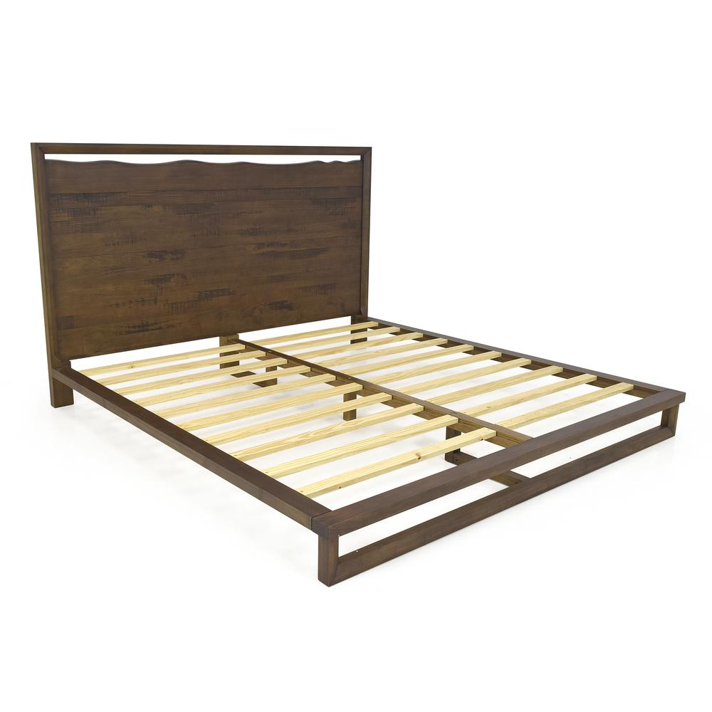 Start2Finish Lofton Queen Platform Bed with sleek wood frame and modern design, shown in a stylish bedroom setting.