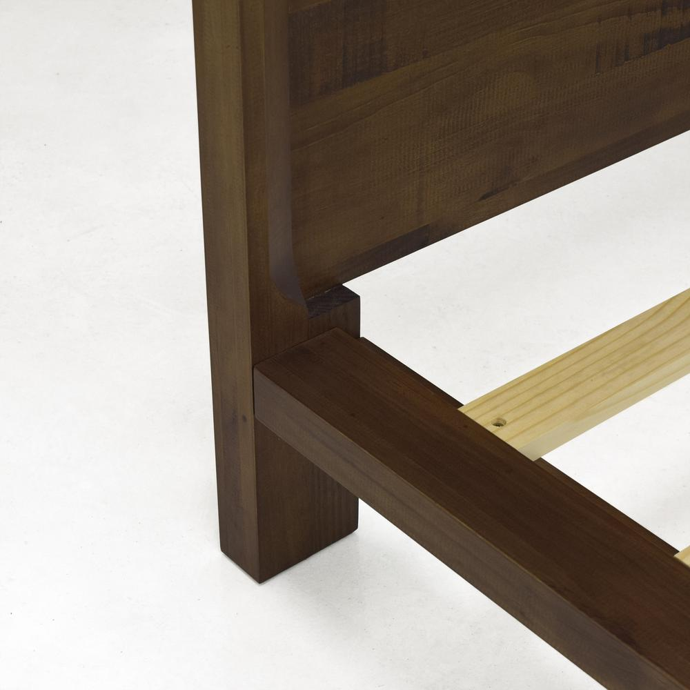 Start2Finish Lofton Queen Platform Bed in dark wood with a sleek, modern design and a sturdy frame for bedroom decor.