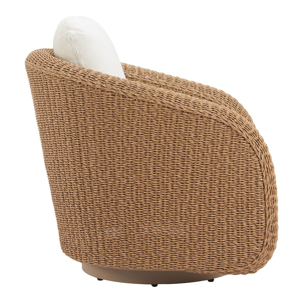 Start2Finish Solara Ivory Swivel Chair with cushioned seat and backrest, featuring a modern design and swivel base.