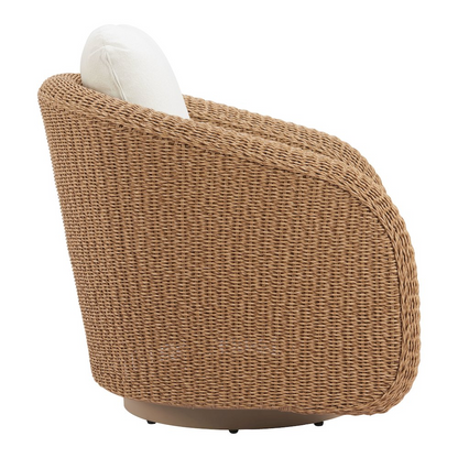 Start2Finish Solara Ivory Swivel Chair with cushioned seat and backrest, featuring a modern design and swivel base.