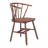 Two walnut Stenger dining chairs by Start2Finish, showcasing modern wooden furniture with sleek design and ergonomic seating.