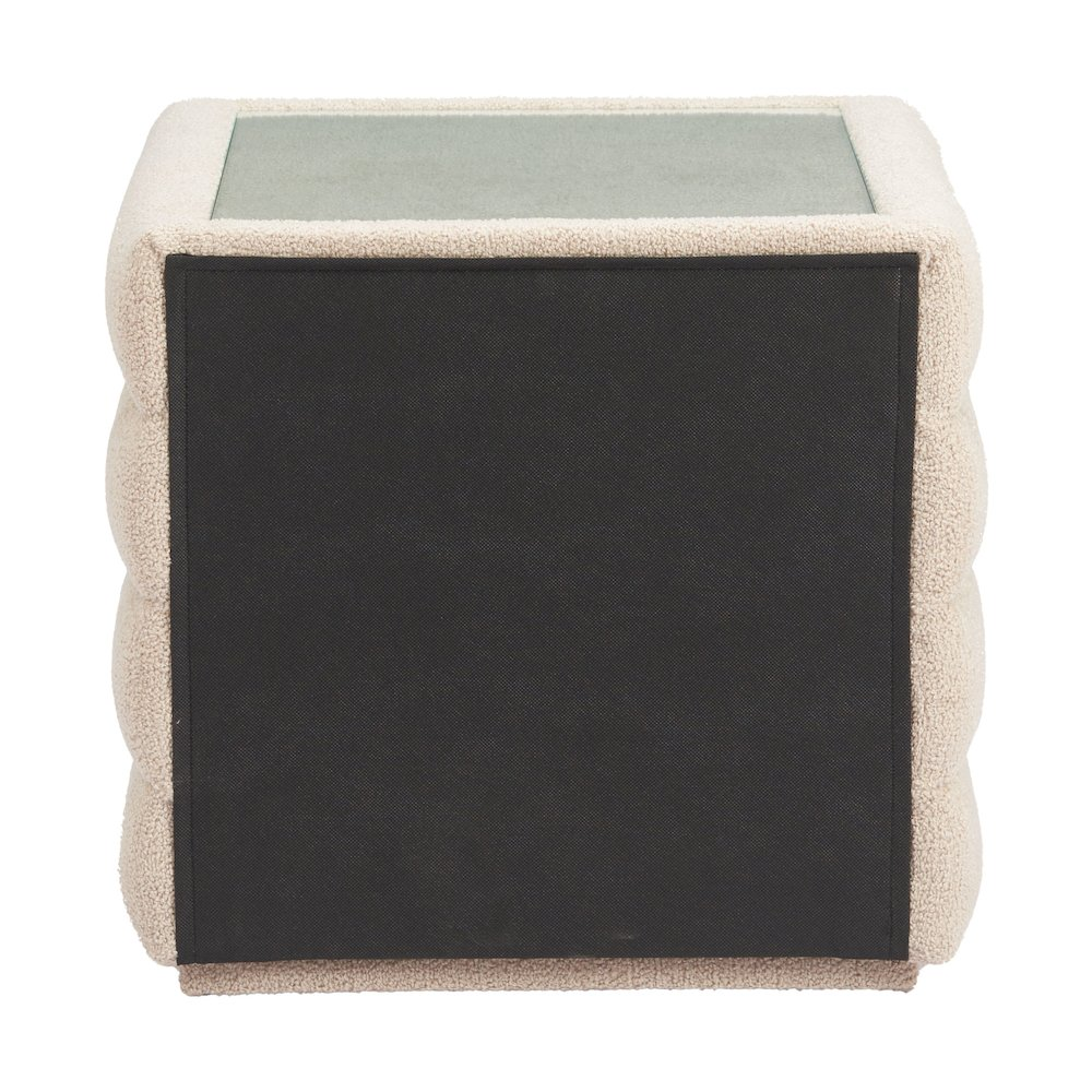 Beige Soffice Nightstand by Start2Finish with a modern design, featuring a drawer and open shelf for bedroom storage.