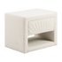 Start2Finish Baris Nightstand in ivory with sleek design and modern finish, featuring a spacious drawer and sturdy legs.