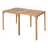 Start2Finish Riviera extendable dining table in natural wood finish, showing its sleek design and expandable tabletop.