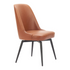 Set of two brown Keppel Swivel Dining Chairs by Start2Finish, featuring cushioned seats and modern wooden legs.