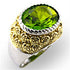 Reverse two-tone 925 sterling silver ring by Turquoise Tiger featuring a polished finish and sleek design.