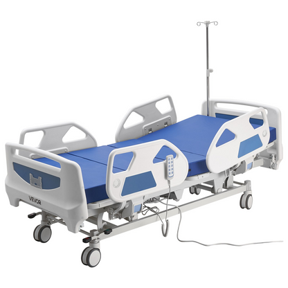 Start2Finish VEVOR electric hospital bed with 5 functions, Trendelenburg, locking system, 5" casters, suitable for home medical use