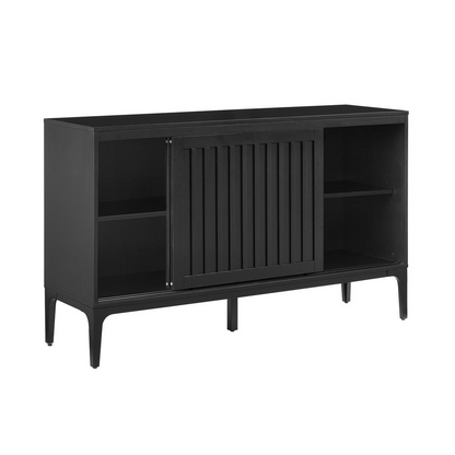 Start2Finish Asher Sideboard with sleek wood finish, featuring multiple storage compartments and modern design elements.