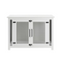 Start2Finish Dane Credenza Dog Crate in wood finish, stylish furniture piece with a spacious interior for pet comfort.
