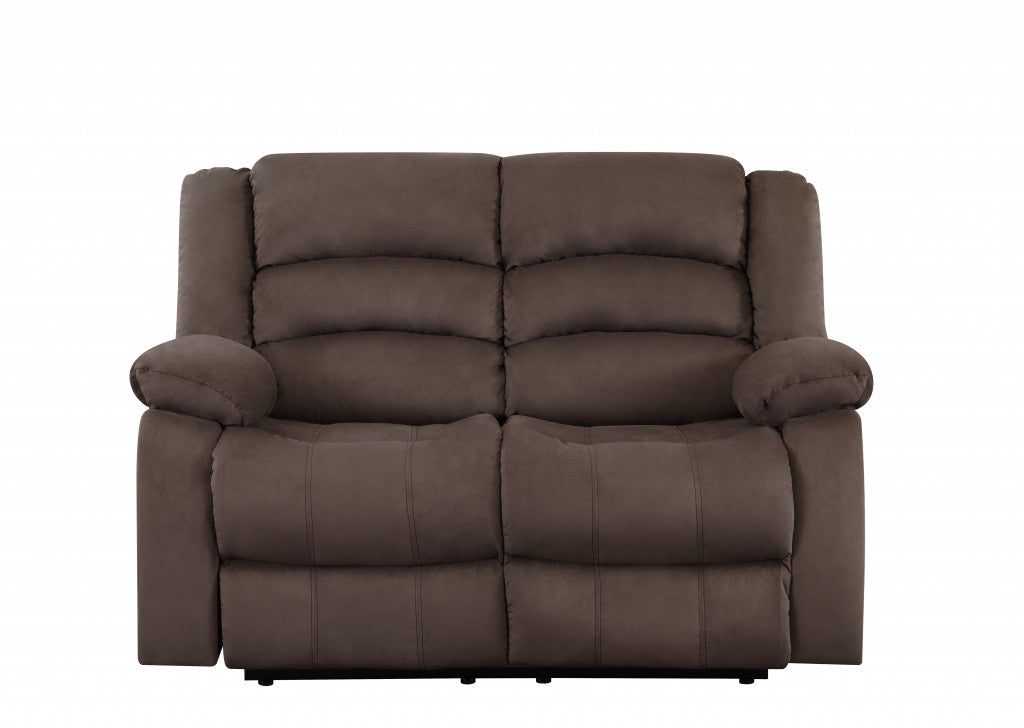 Contemporary brown fabric sofa set by Jade, 120 inches long, showcasing plush cushions and modern furniture design.