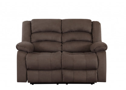 Contemporary brown fabric sofa set by Jade, 120 inches long, showcasing plush cushions and modern furniture design.