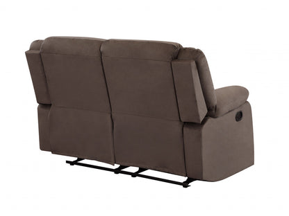 Contemporary brown fabric sofa set by Jade, 120 inches long, with plush cushions and modern design in a stylish living room setting.