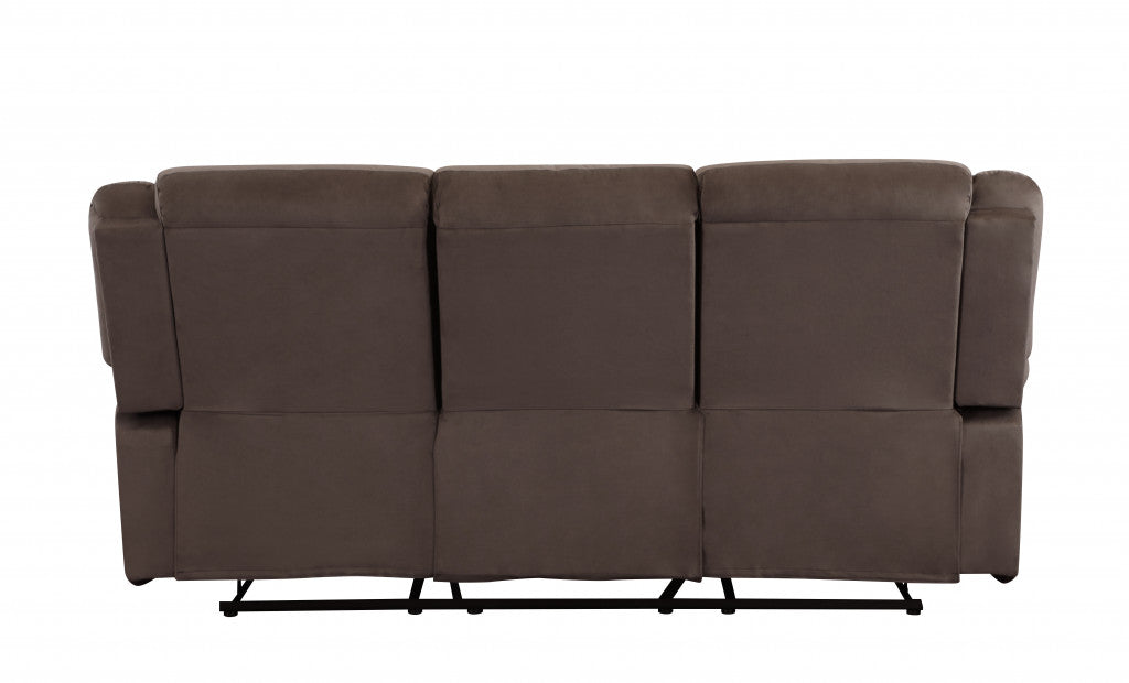 Contemporary brown fabric sofa set by Jade, 120 inches long, featuring plush seating and modern furniture design.