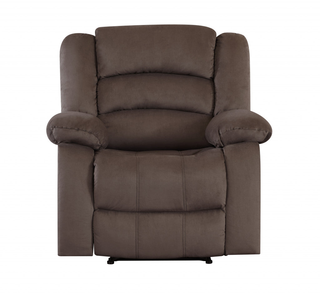 Contemporary brown fabric sofa set by Jade, 120 inches long, showcasing a modern furniture design with plush cushions.