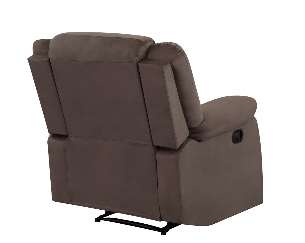 Contemporary brown fabric sofa set by Jade, 120 inches long, showcasing plush cushioning and modern furniture design.