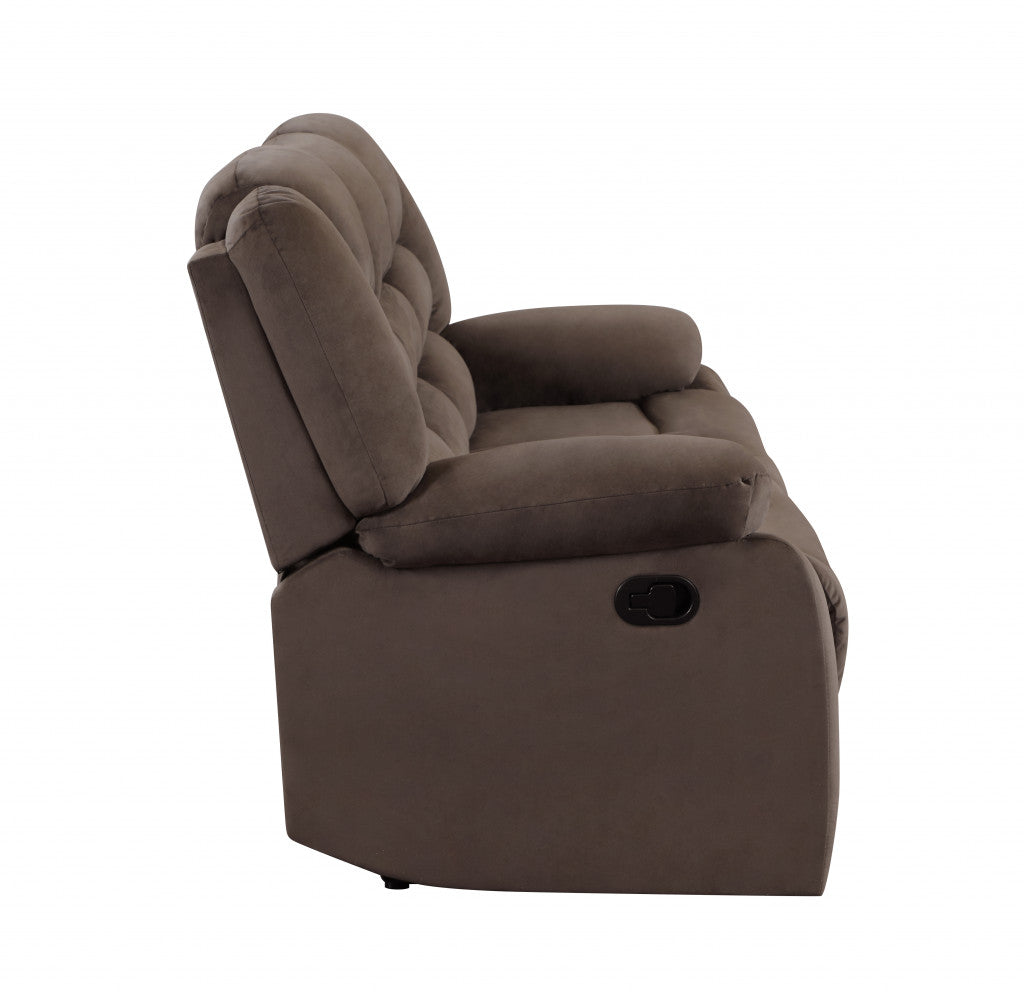 Contemporary brown fabric sofa set by Jade, 120-inch furniture piece with plush cushions and modern design for living rooms.