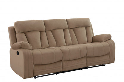 Modern beige fabric sofa by Jade, 40 inches wide, stylish and comfortable furniture piece with plush cushions and sleek design.