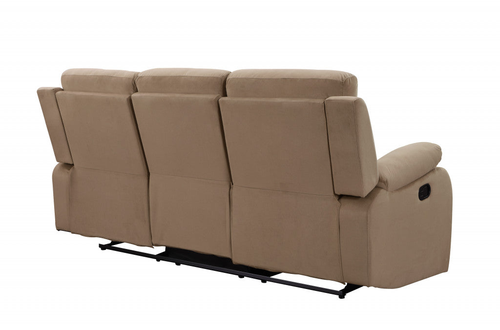 Modern beige fabric sofa by Jade, 40 inches wide, showcasing a stylish and comfortable furniture piece with clean lines.