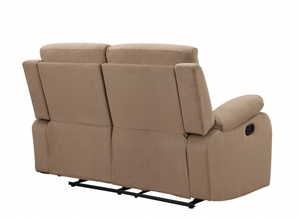 Modern beige fabric sofa by Jade, 40 inches wide, featuring plush cushions and sleek design for contemporary living rooms.