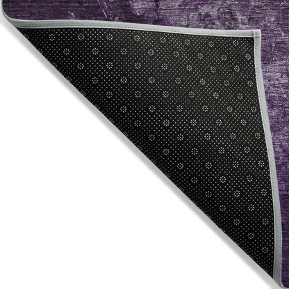 Start2Finish Chantille ACN565 purple 8x10 rug with intricate pattern, soft texture, and vibrant color for living room decor.