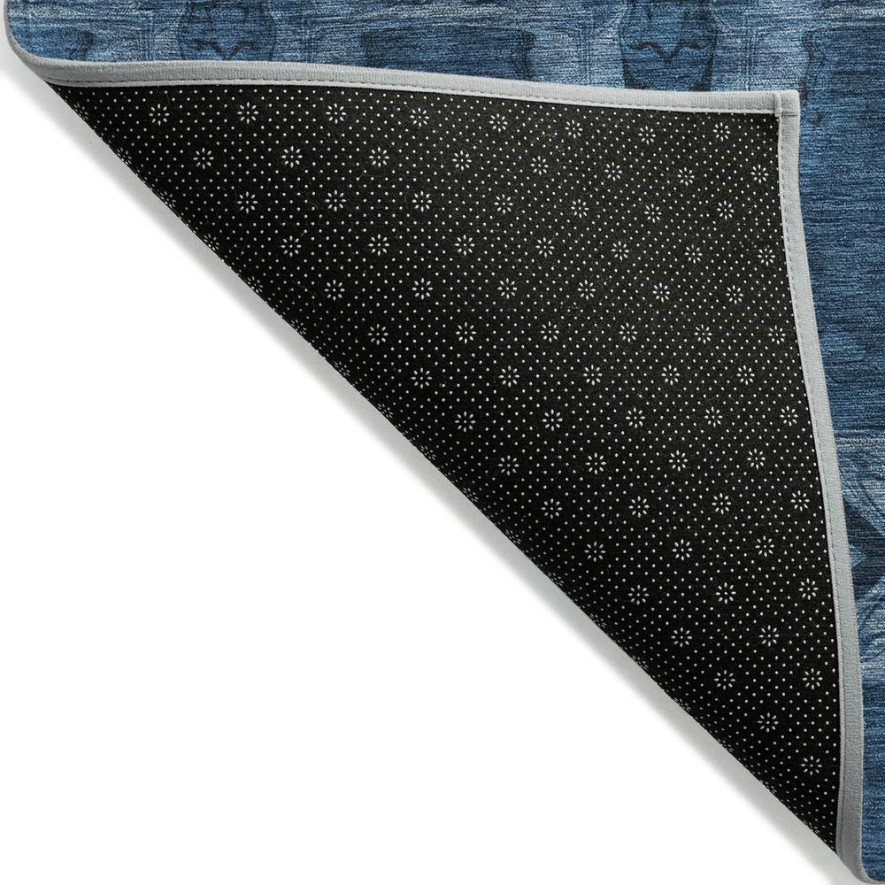 Start2Finish Chantille ACN564 blue 9x12 rug with intricate pattern and soft texture, ideal for living room or bedroom decor.