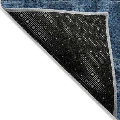 Start2Finish Chantille ACN564 blue 9x12 rug with intricate pattern and soft texture, ideal for living room or bedroom decor.