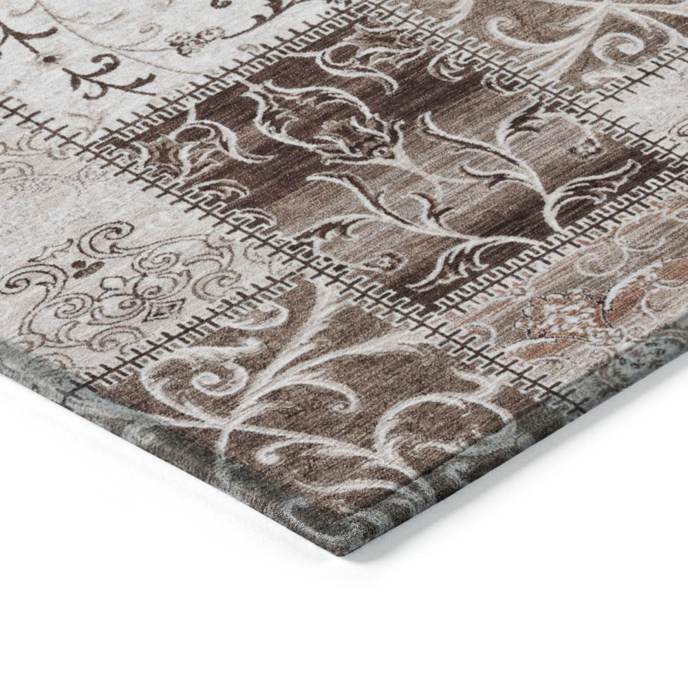 Start2Finish Chantille ACN566 brown 9x12 rug with intricate pattern, soft texture, and durable construction for living room decor.