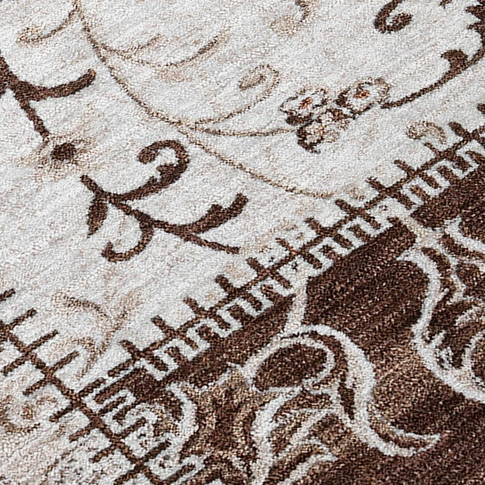 Start2Finish Chantille ACN566 brown 9x12 rug with intricate pattern and soft texture, ideal for living rooms and bedrooms.