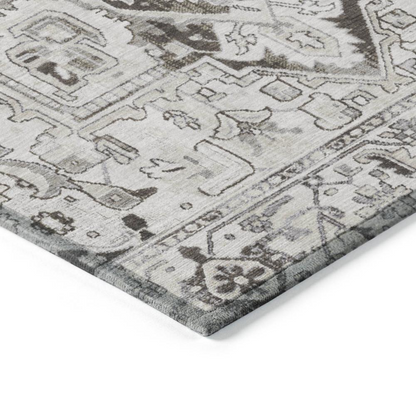Start2Finish Chantille ACN570 ivory 8x8 rug featuring a soft, textured pattern with elegant design for living room or bedroom decor.