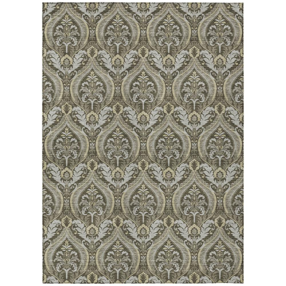 Start2Finish Chantille ACN572 brown 9x12 rug with intricate pattern and soft texture, perfect for living rooms and bedrooms.