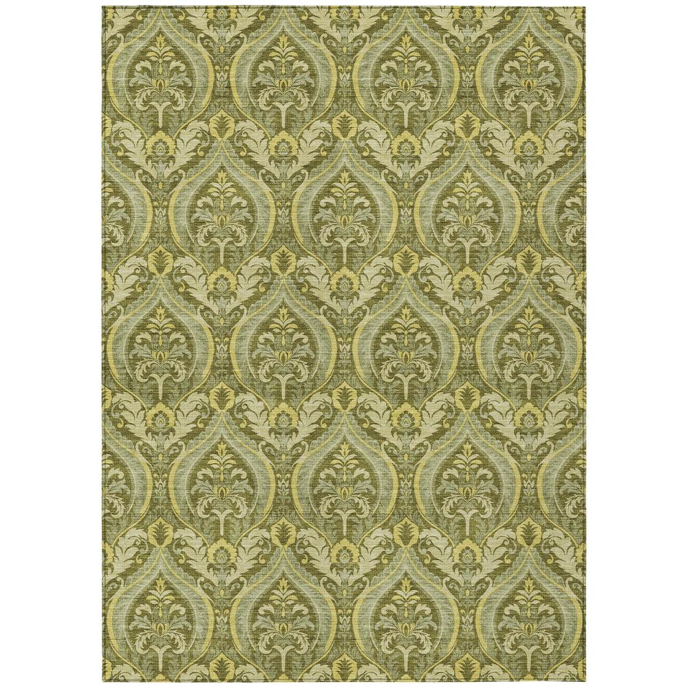Start2Finish Chantille ACN572 green 9x12 rug with intricate patterns, plush texture, and vibrant color for elegant interior decor.