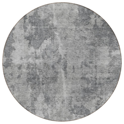 Start2Finish Chantille ACN573 gray 8x8 rug with soft, textured fabric and intricate pattern, ideal for living room or bedroom decor.