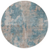 Start2Finish Chantille ACN573 teal 8x8 rug featuring a soft, plush texture and intricate pattern for stylish home decor.