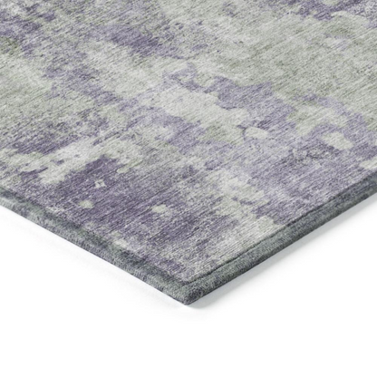 Start2Finish Chantille ACN573 purple 8x10 rug with intricate pattern, soft texture, and vibrant color for stylish home decor.