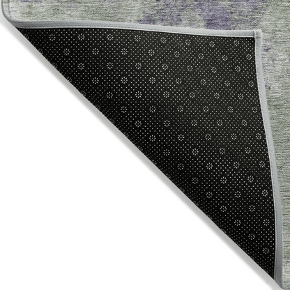 Start2Finish Chantille ACN573 purple 9x12 rug with intricate pattern and plush texture, ideal for living room or bedroom decor.