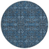 Start2Finish blue Chantille ACN574 8x8 rug with soft, plush texture and intricate pattern for stylish home decor.