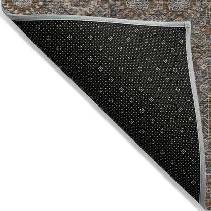 Start2Finish Chantille ACN574 brown 8x10 rug with soft, plush texture and intricate pattern, ideal for living room or bedroom decor.