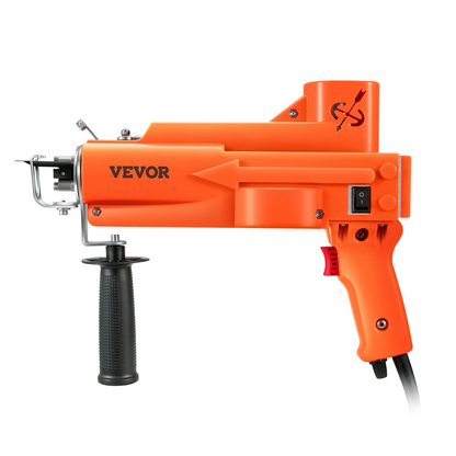 Vevor 2-in-1 tufting gun for cut and loop pile, electric carpet weaving machine with adjustable height, high-speed rug making tool.