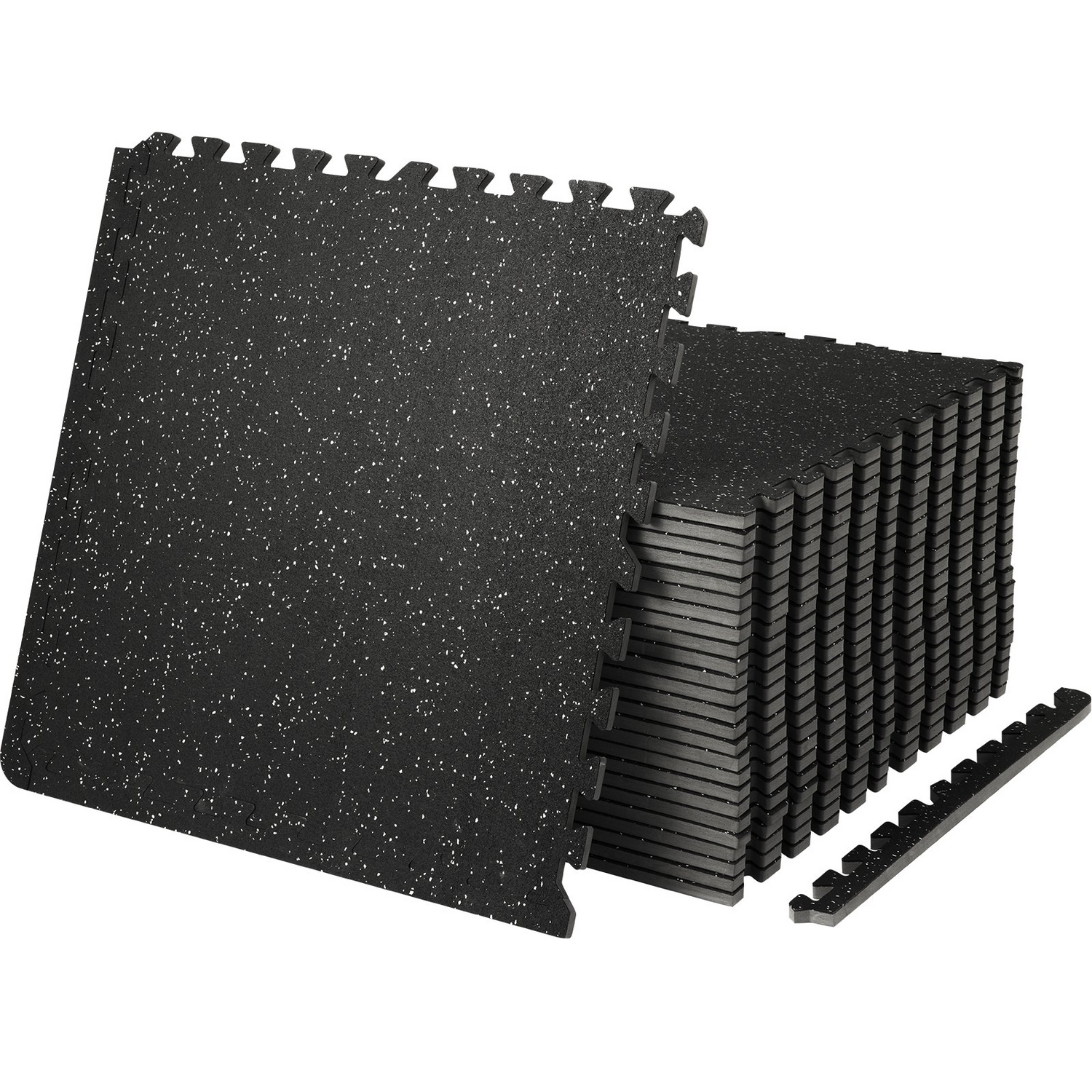 Start2Finish VEVOR EVA foam interlocking floor mats, 24x24 inch puzzle rubber tiles, thick exercise and gym flooring for home or gym.