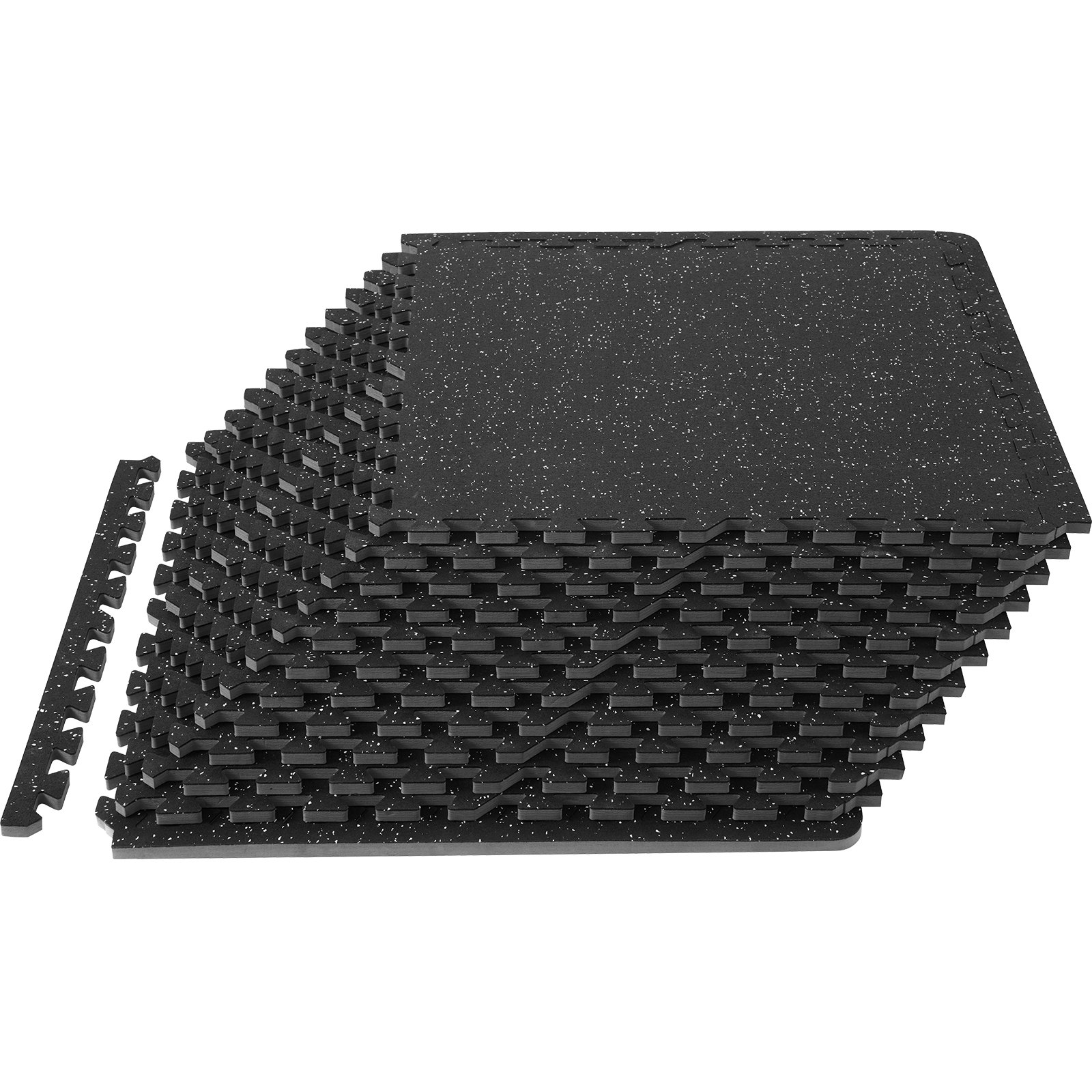 Start2Finish EVA interlocking foam floor mats, 24x24 inches, thickened puzzle rubber tiles for fitness and workout flooring.