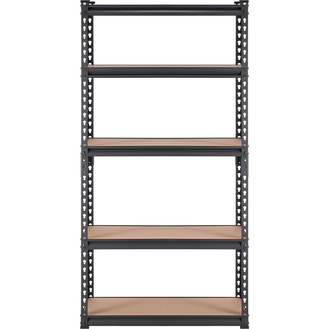 Start2Finish VEVOR 5-tier black metal storage shelving unit with adjustable shelves, heavy-duty garage utility rack, 30" x 12" x 60".