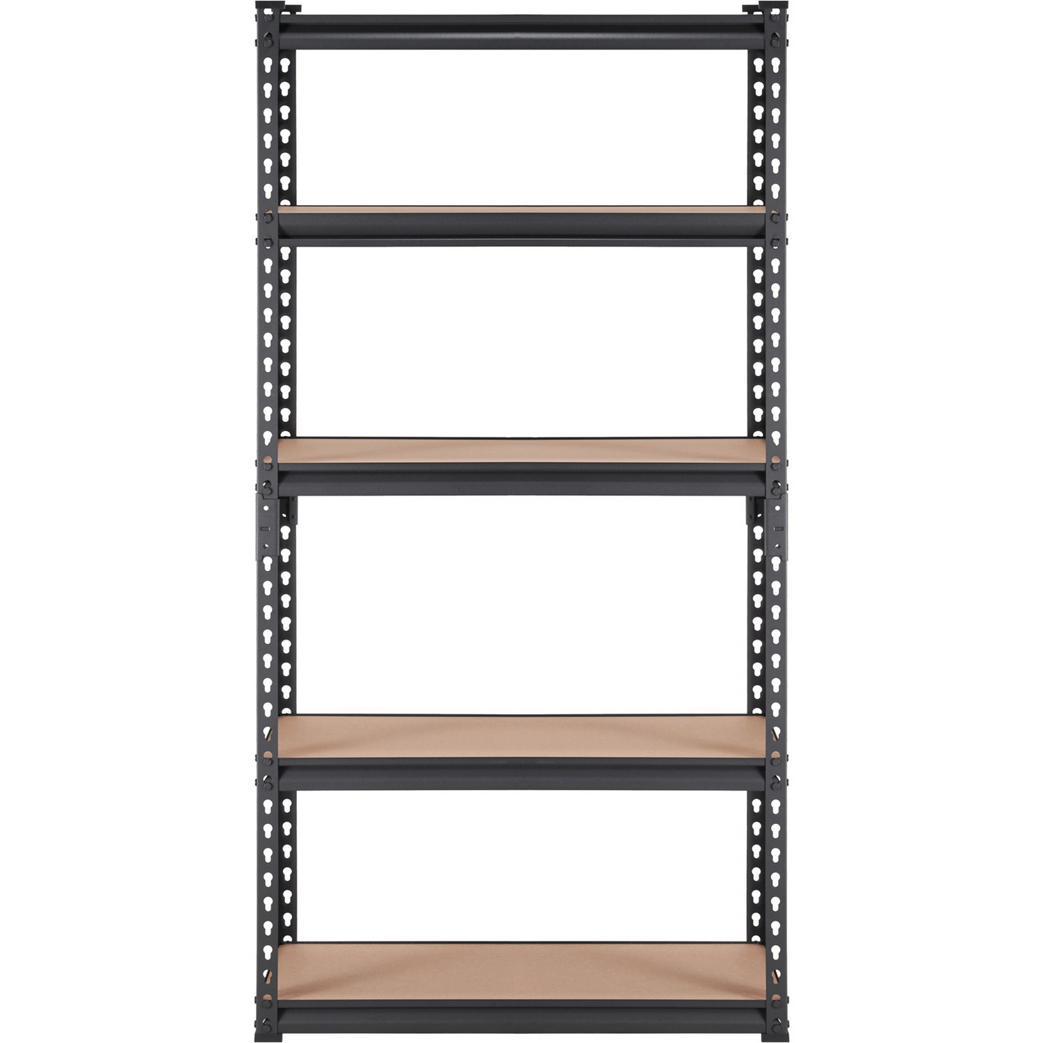 Start2Finish VEVOR 5-tier black metal storage shelving unit with adjustable shelves, heavy-duty garage utility rack, 30" x 12" x 60".