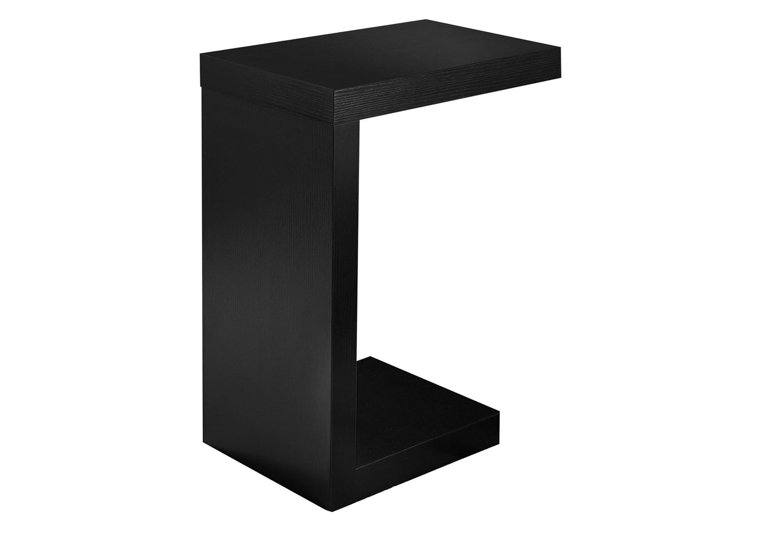 White hollow core particle board accent table measuring 11.5"x18"x24" by Jade, showcasing its minimalist design and smooth surface.