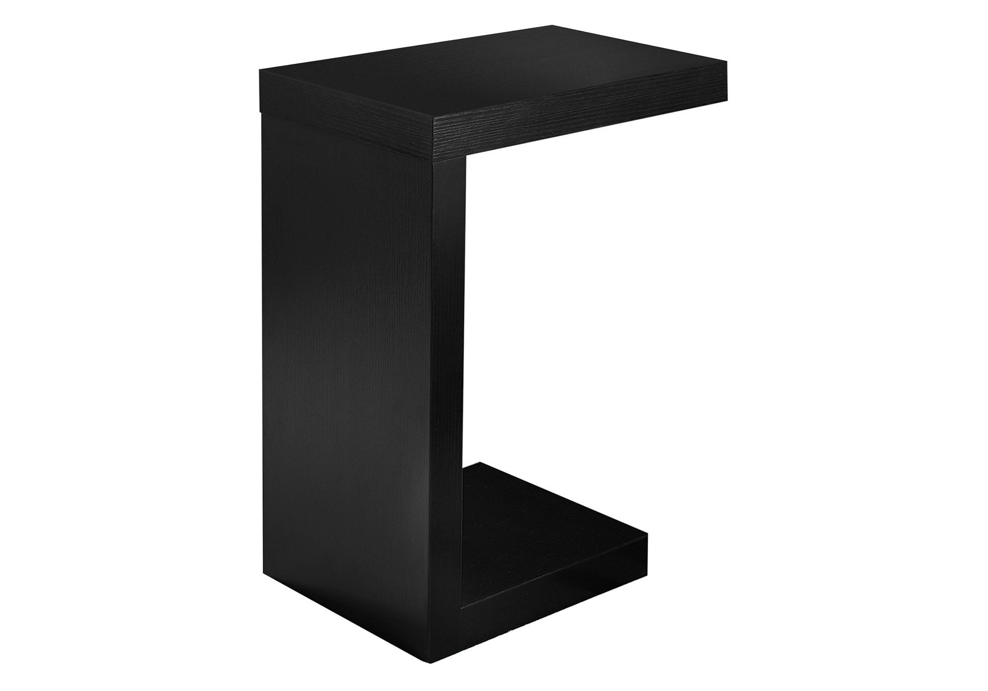 White hollow core particle board accent table measuring 11.5"x18"x24" by Jade, showcasing its minimalist design and smooth surface.