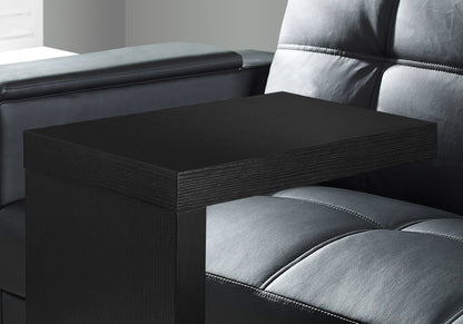 White hollow core particle board accent table measuring 11.5 x 18 x 24 inches, with a sleek modern design by Jade.