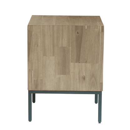 Start2Finish Hathaway nightstand with a wooden finish, featuring a single drawer and modern design suitable for bedroom use.