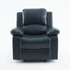 Start2Finish Clifton Midnight Blue Leather Gel Glider Rocker Recliner showing plush upholstery and ergonomic design.