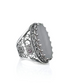 Gray moonstone gemstone silver women&