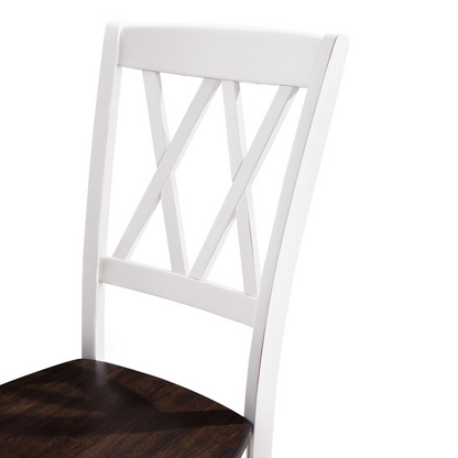 Set of four Shelby dining chairs by Start2Finish, featuring modern design with upholstered seats and sleek wooden legs.